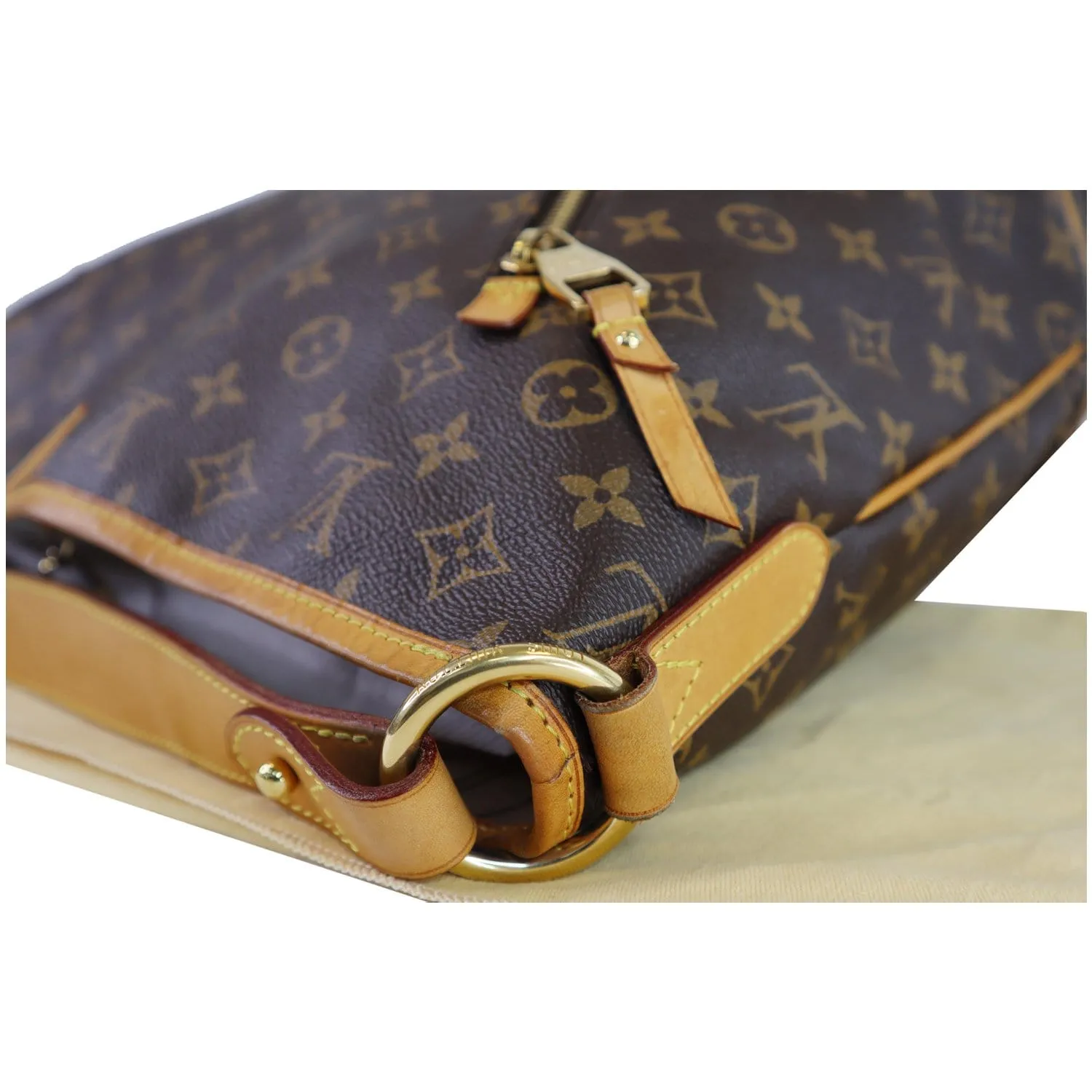 LOUIS VUITTON Delightful GM Monogram Canvas Shoulder Bag Brown