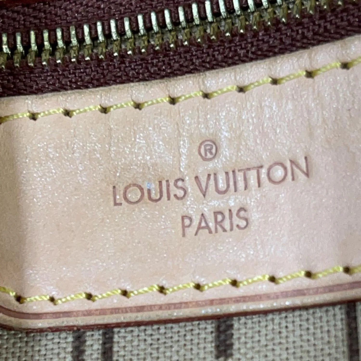 LOUIS VUITTON Delightful GM Monogram Canvas Shoulder Bag Brown