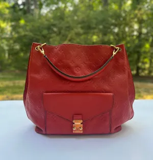 Louis Vuitton Empreinte Leather Metis 2 Way in Red