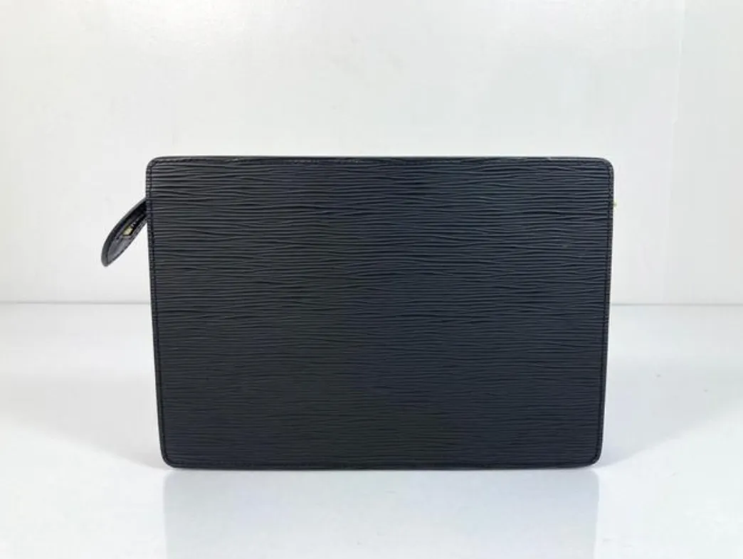 Louis Vuitton Epi Leather Pochette Homme in Black