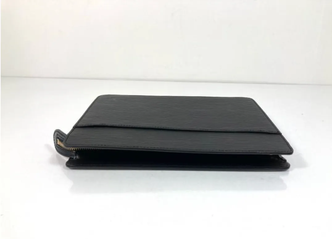 Louis Vuitton Epi Leather Pochette Homme in Black