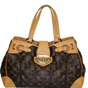 LOUIS VUITTON Etoile Shopper Monogram Canvas Shoulder Bag Brown