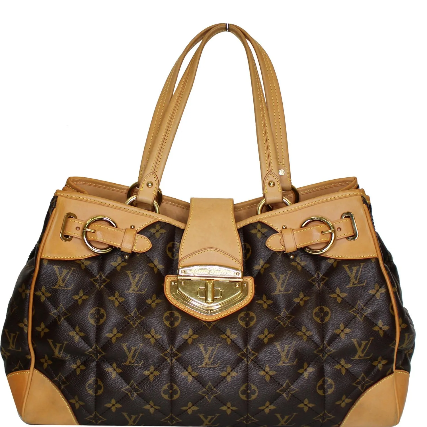 LOUIS VUITTON Etoile Shopper Monogram Canvas Shoulder Bag Brown