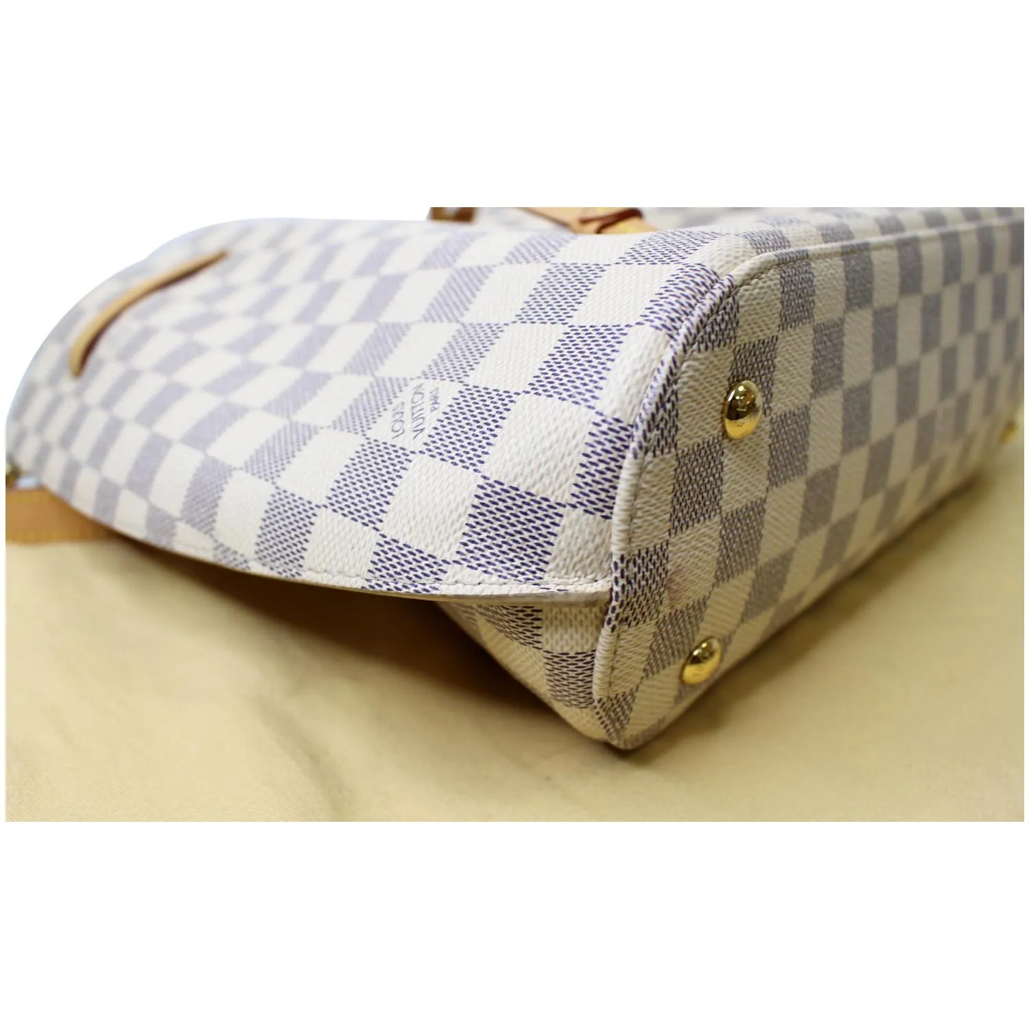 LOUIS VUITTON Girolata Damier Azur Shoulder Bag White
