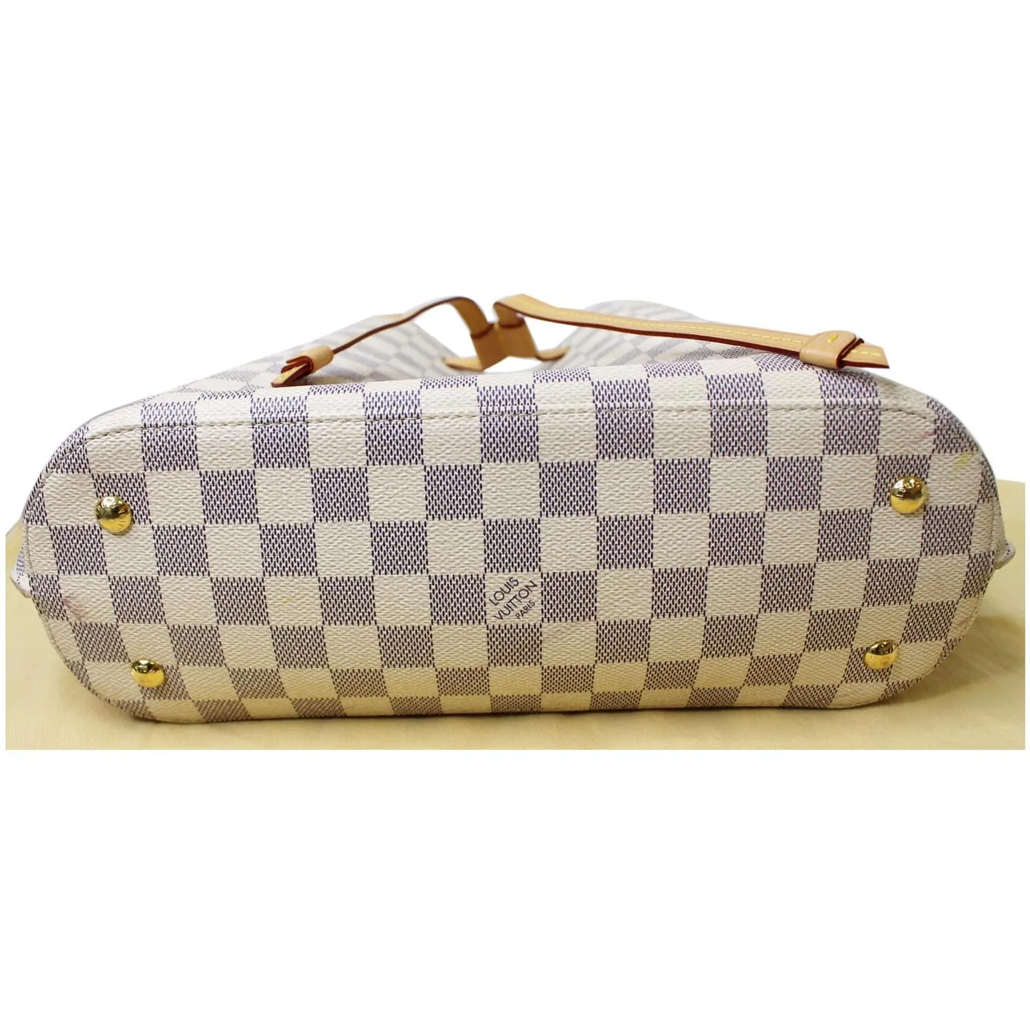 LOUIS VUITTON Girolata Damier Azur Shoulder Bag White