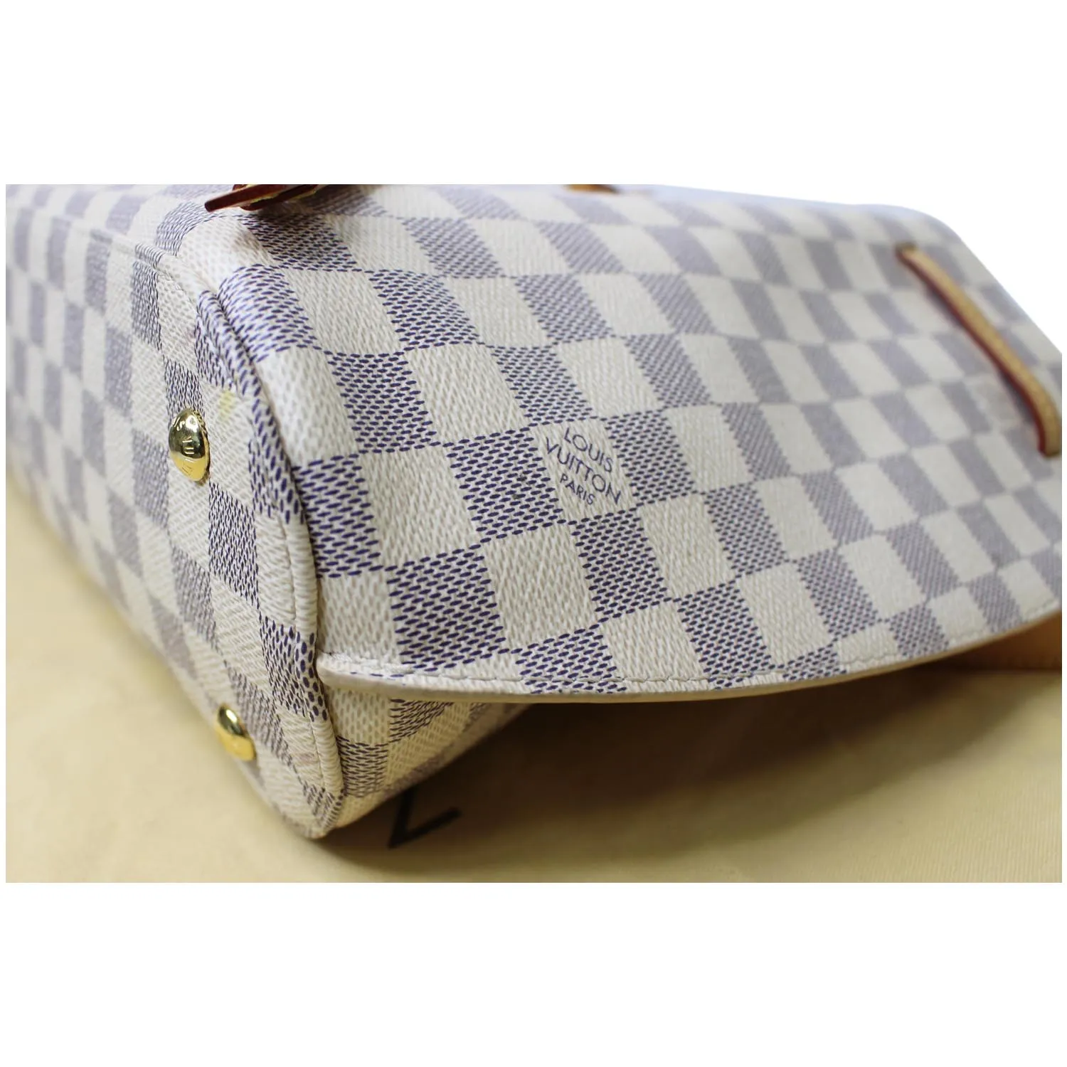 LOUIS VUITTON Girolata Damier Azur Shoulder Bag White