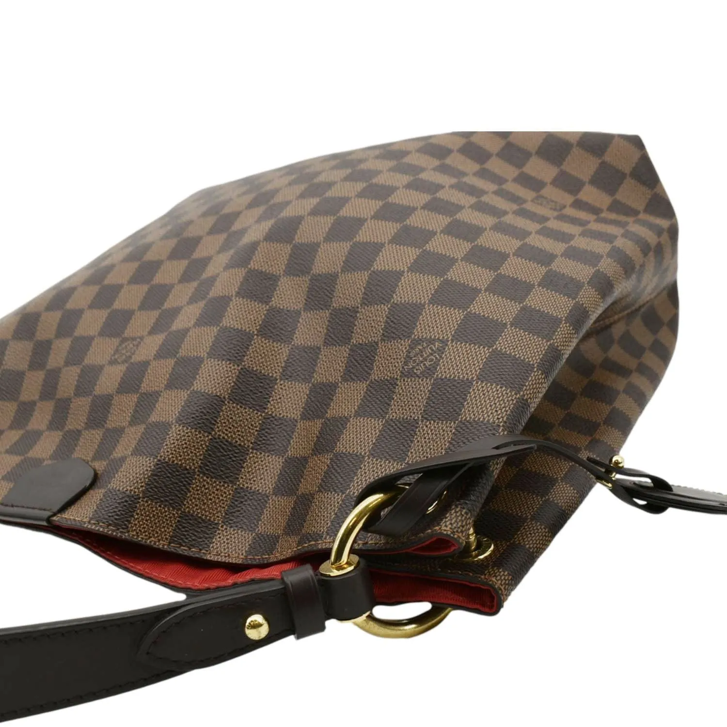 LOUIS VUITTON Graceful MM Damier Ebene Shoulder Bag Brown