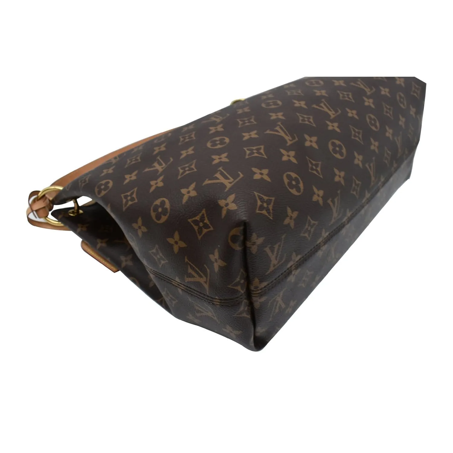 LOUIS VUITTON  Graceful MM Monogram Canvas Shoulder Bag Brown