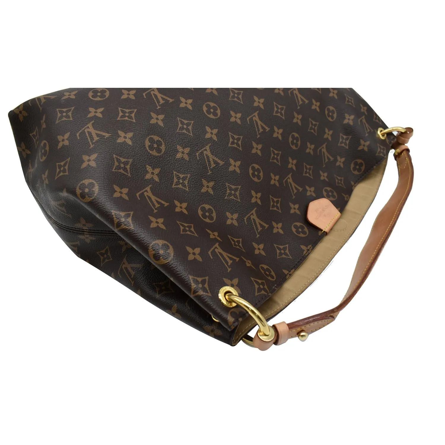 LOUIS VUITTON  Graceful MM Monogram Canvas Shoulder Bag Brown
