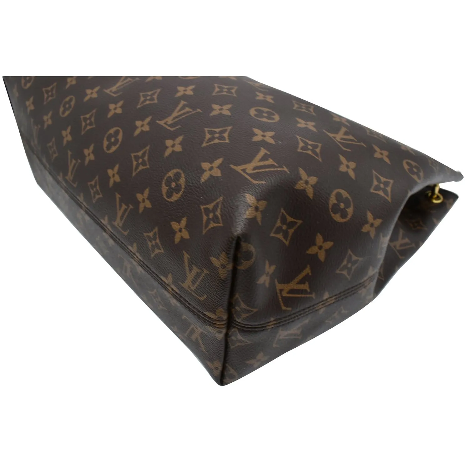 LOUIS VUITTON  Graceful MM Monogram Canvas Shoulder Bag Brown
