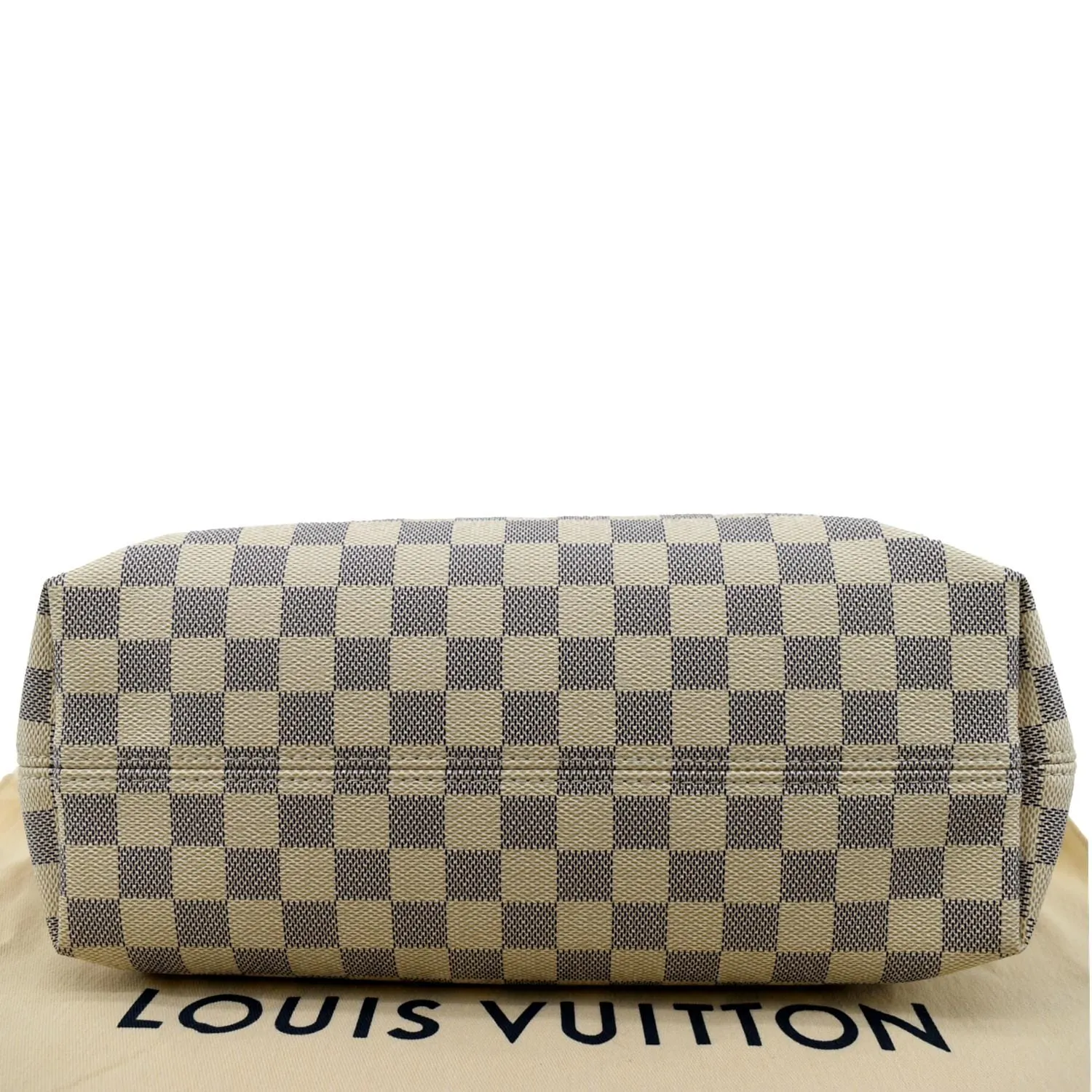 LOUIS VUITTON Graceful PM Damier Azur Shoulder Bag White
