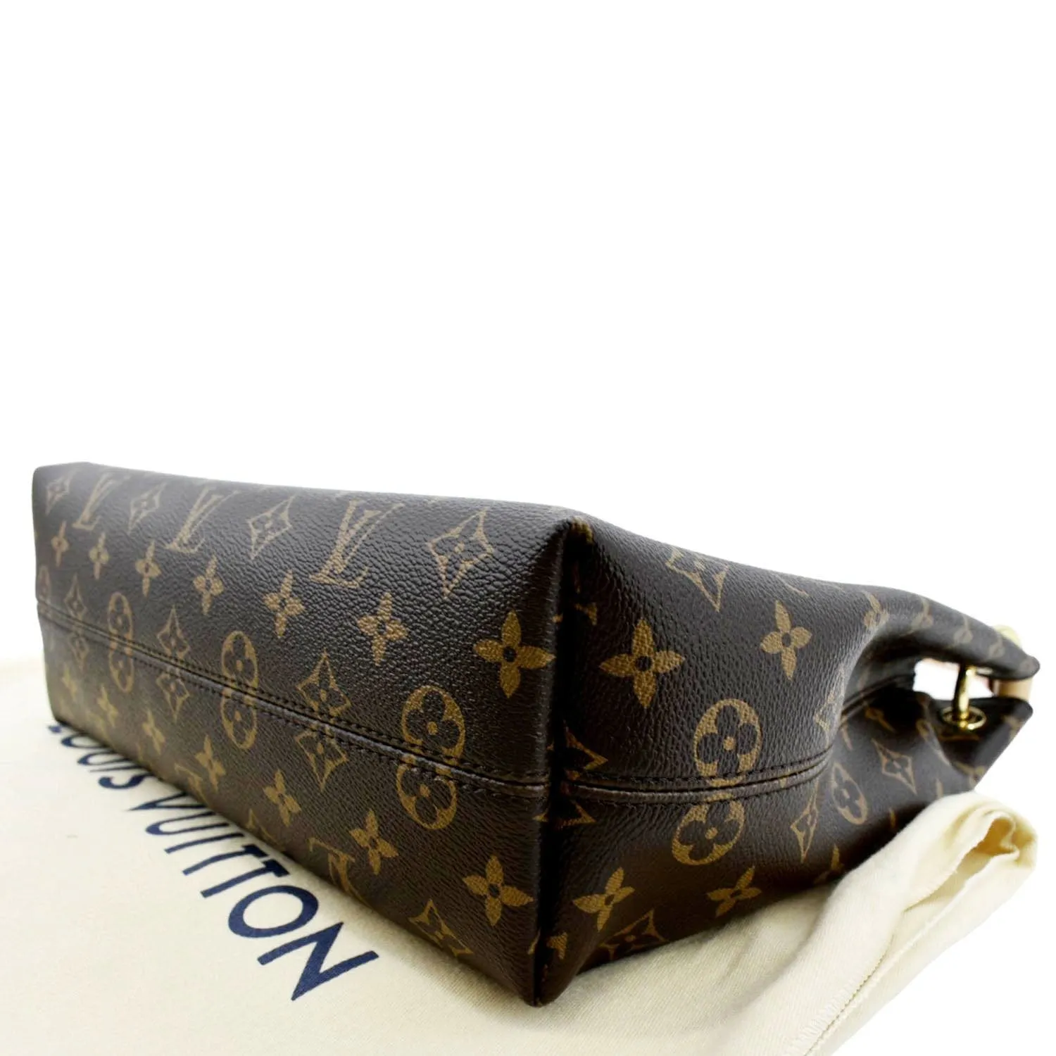 LOUIS VUITTON Graceful PM Monogram Canvas Hobo Bag Brown
