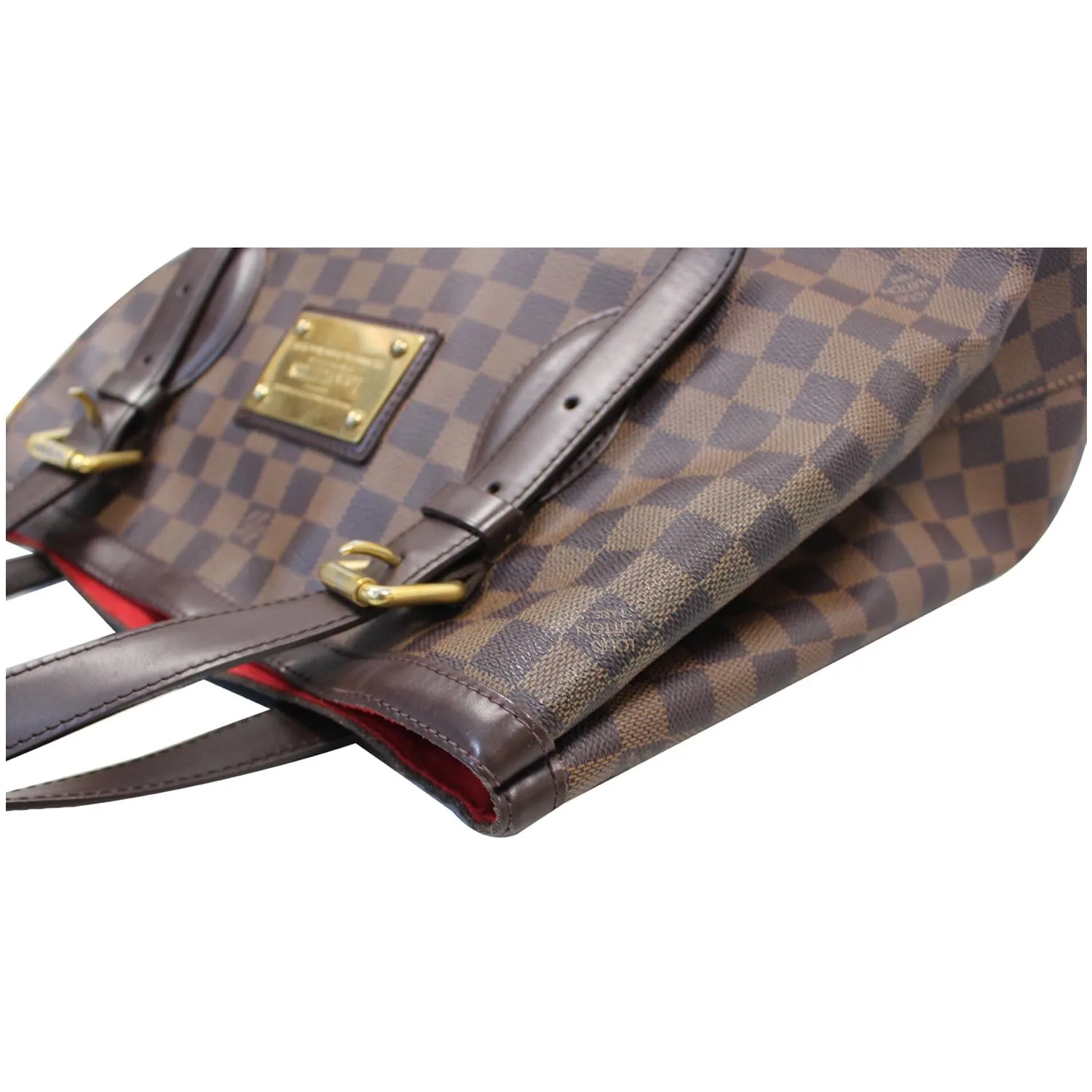 LOUIS VUITTON Hampstead GM Damier Ebene Shoulder Bag Brown