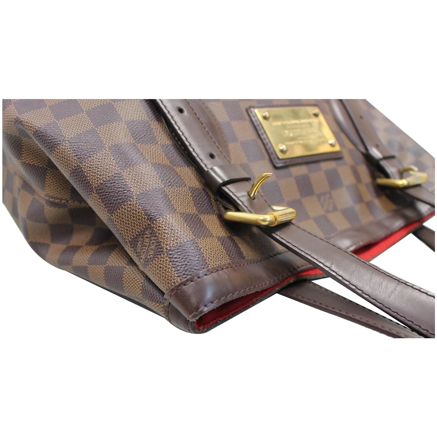 LOUIS VUITTON Hampstead GM Damier Ebene Shoulder Bag Brown