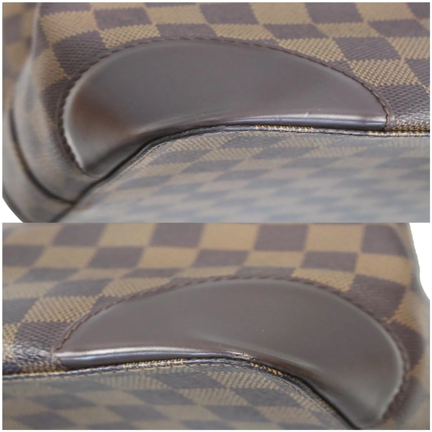 LOUIS VUITTON Hampstead GM Damier Ebene Shoulder Bag Brown