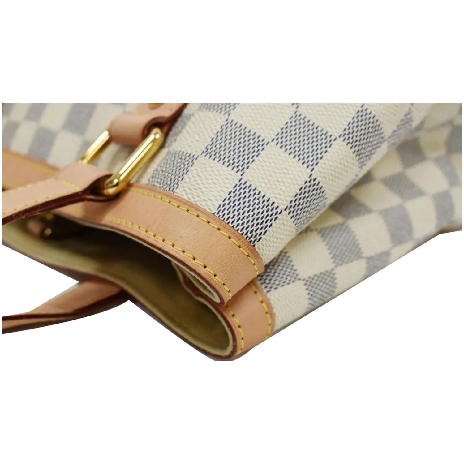 LOUIS VUITTON  Hampstead PM Damier Azur Shoulder Bag White