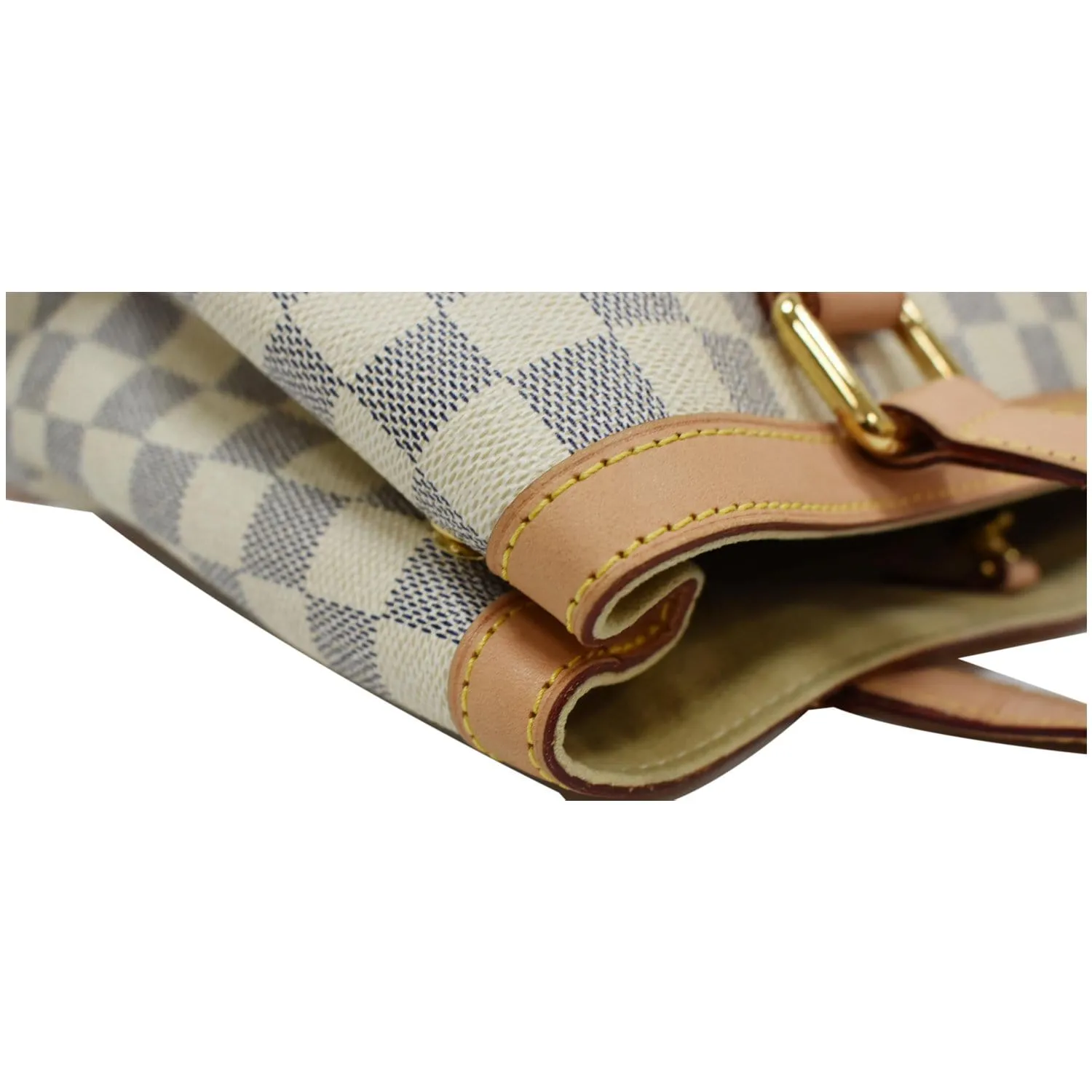 LOUIS VUITTON  Hampstead PM Damier Azur Shoulder Bag White