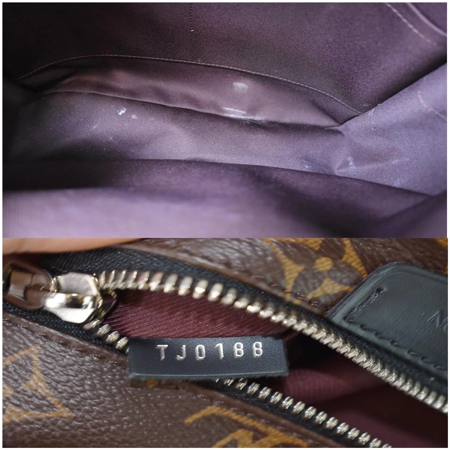 LOUIS VUITTON Josh Monogram Canvas Backpack Bag Brown
