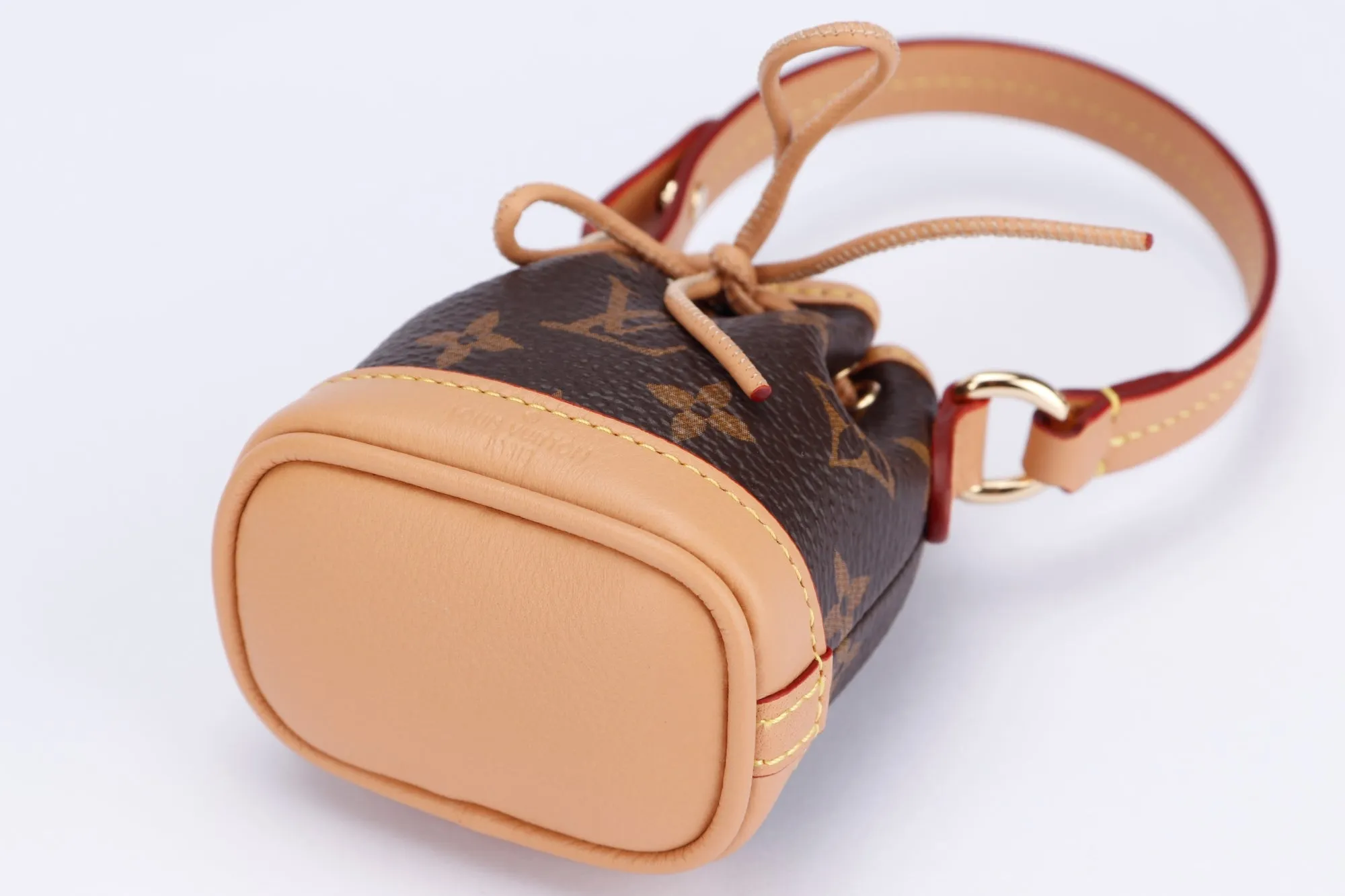 Louis Vuitton Micro Noé Monogram Bag Charm (M00818), with Dust Cover & Box