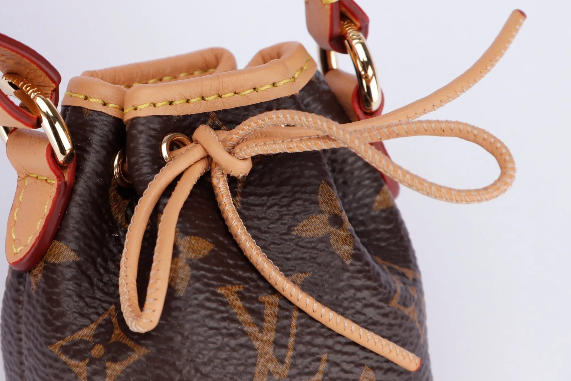 Louis Vuitton Micro Noé Monogram Bag Charm (M00818), with Dust Cover & Box