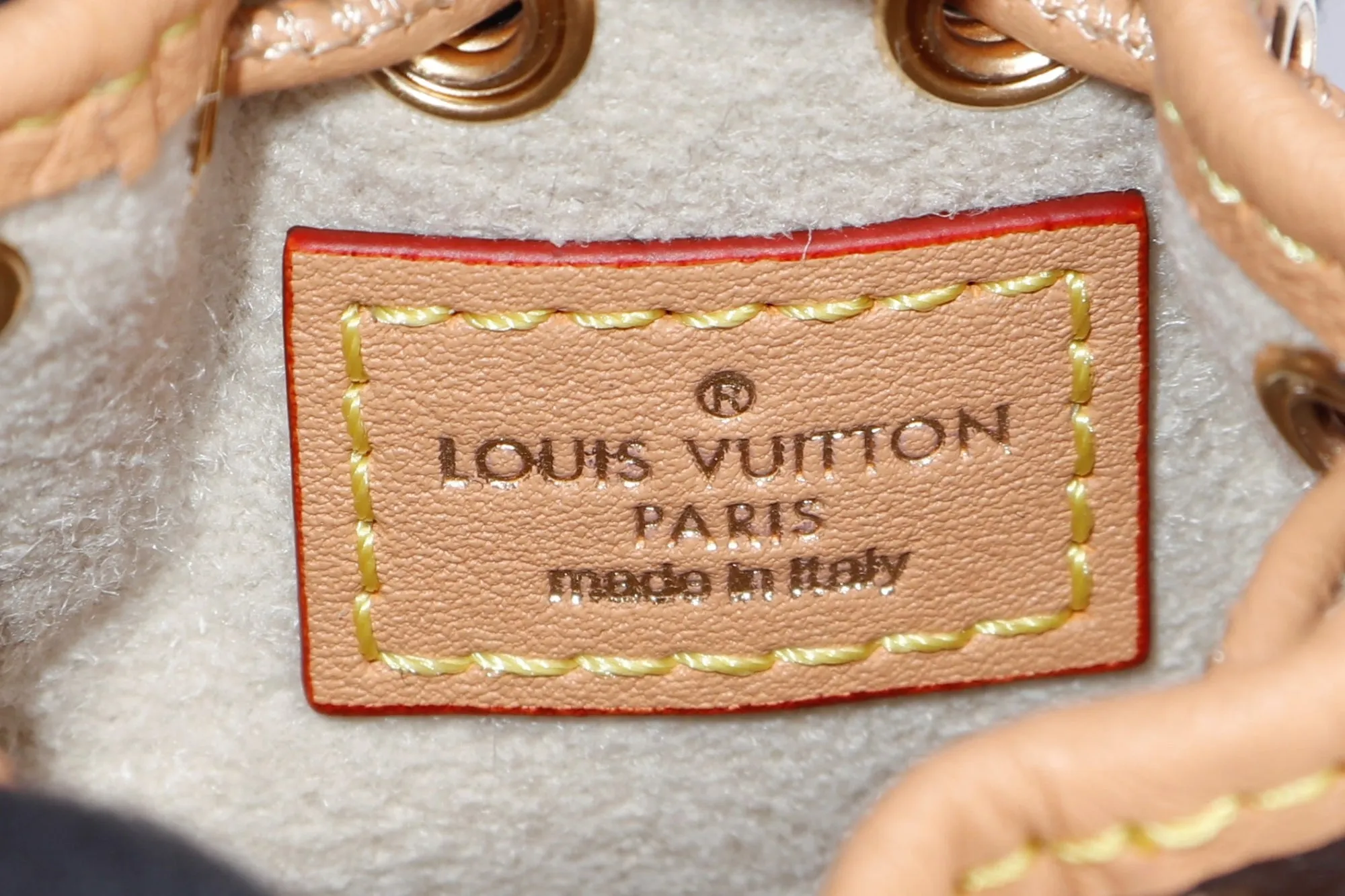 Louis Vuitton Micro Noé Monogram Bag Charm (M00818), with Dust Cover & Box