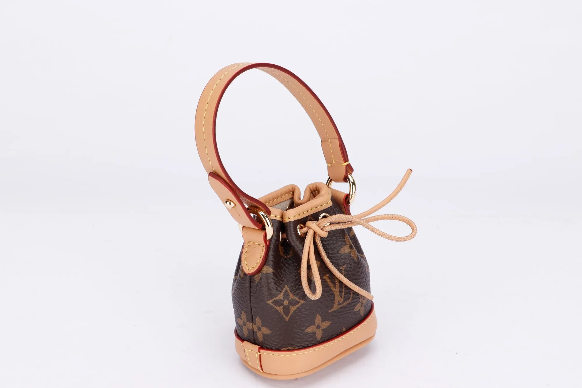 Louis Vuitton Micro Noé Monogram Bag Charm (M00818), with Dust Cover & Box
