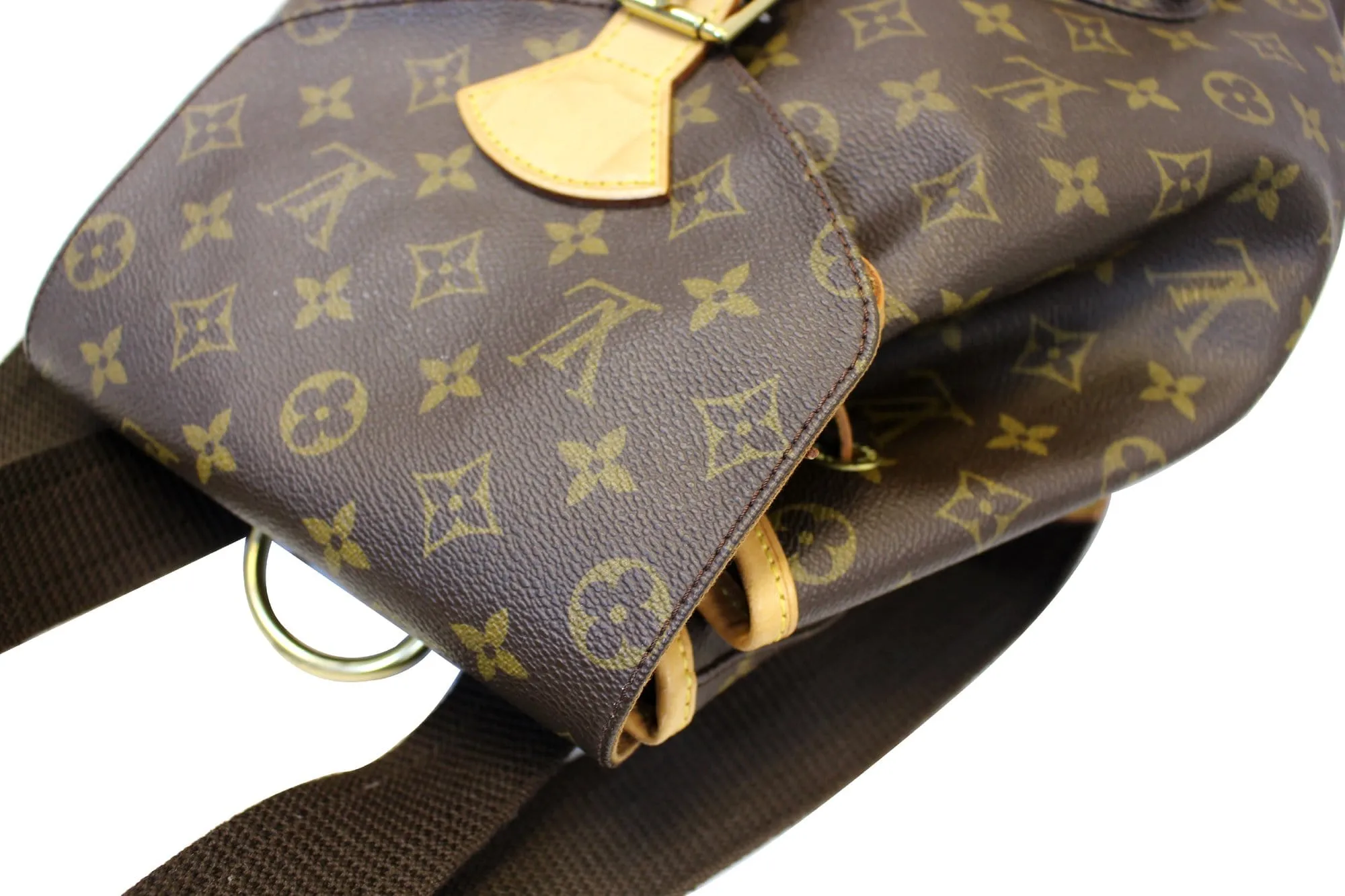 LOUIS VUITTON Monogram Canvas Brown Montsouris GM Backpack Bag