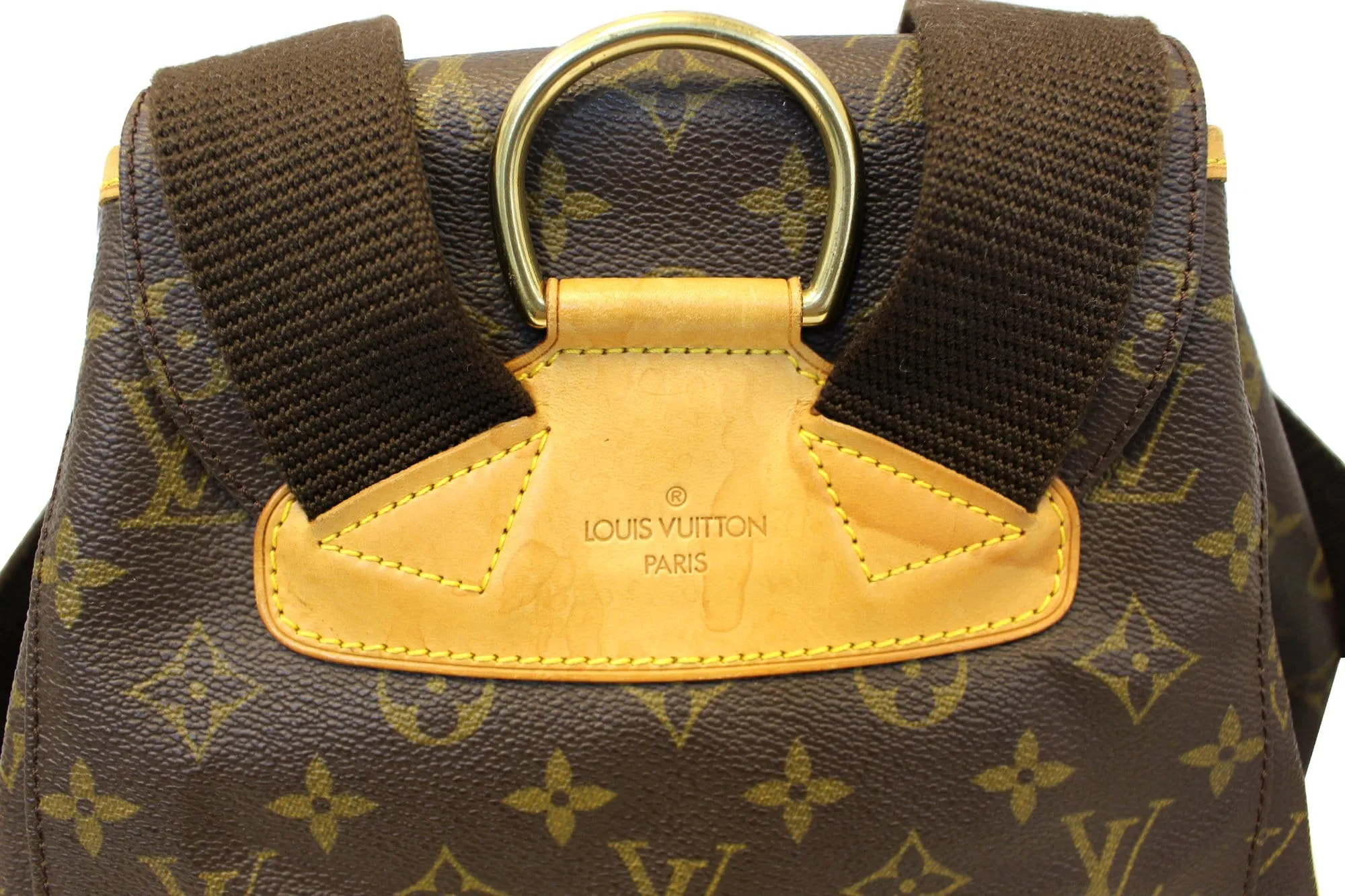 LOUIS VUITTON Monogram Canvas Brown Montsouris GM Backpack Bag