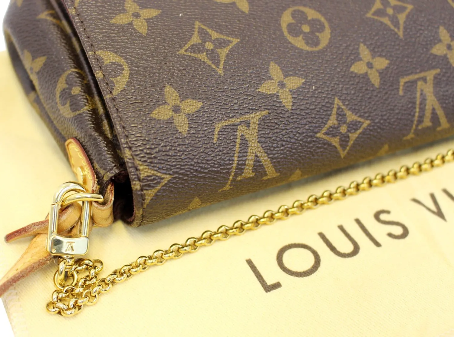 LOUIS VUITTON Monogram Canvas Favorite MM Shoulder Crossbody Bag