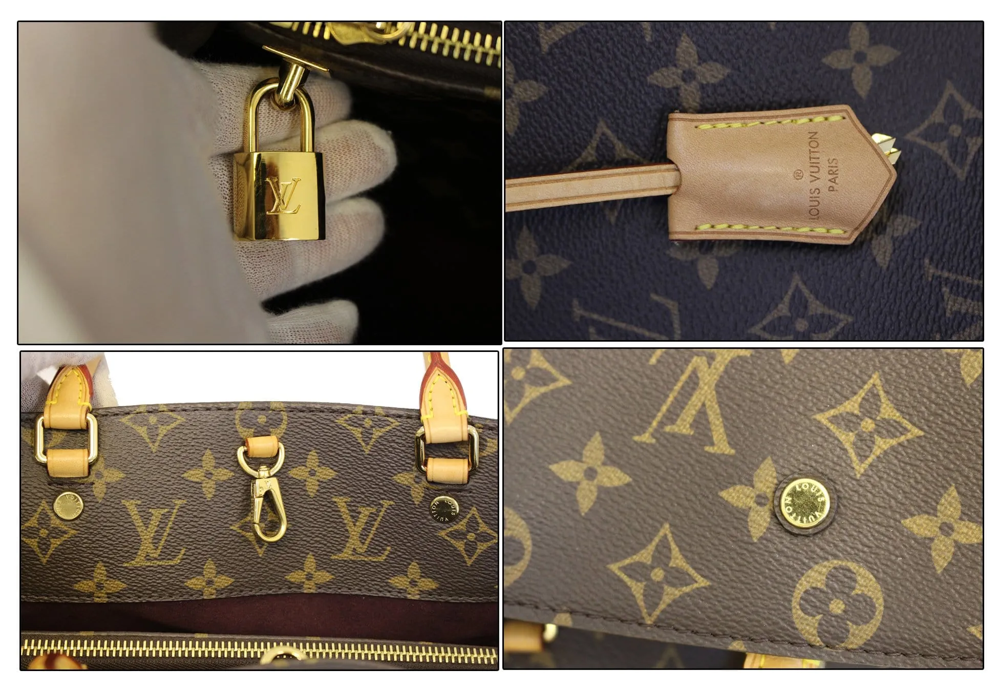 LOUIS VUITTON Monogram Canvas Montaigne GM Shoulder Handbag