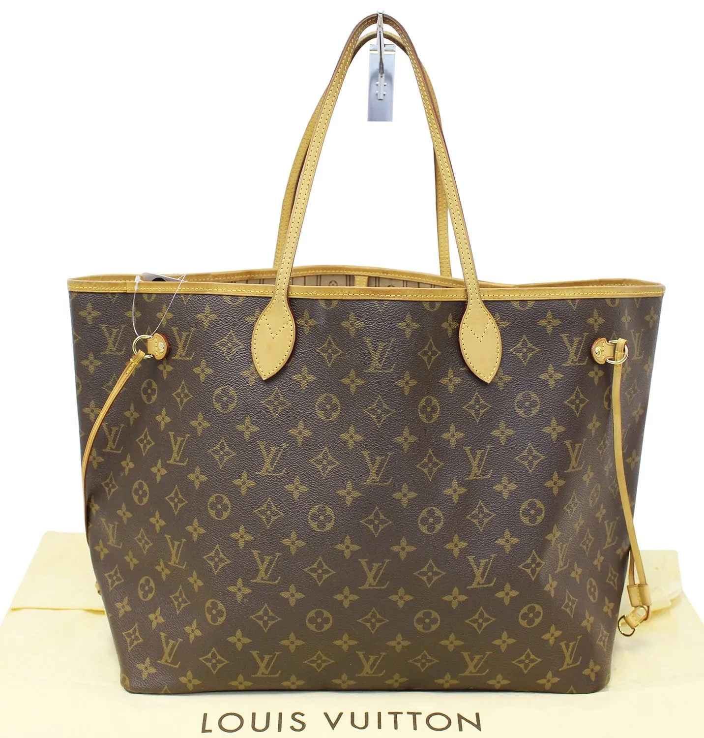 LOUIS VUITTON Monogram Canvas Neverfull GM Brown Tote Bag