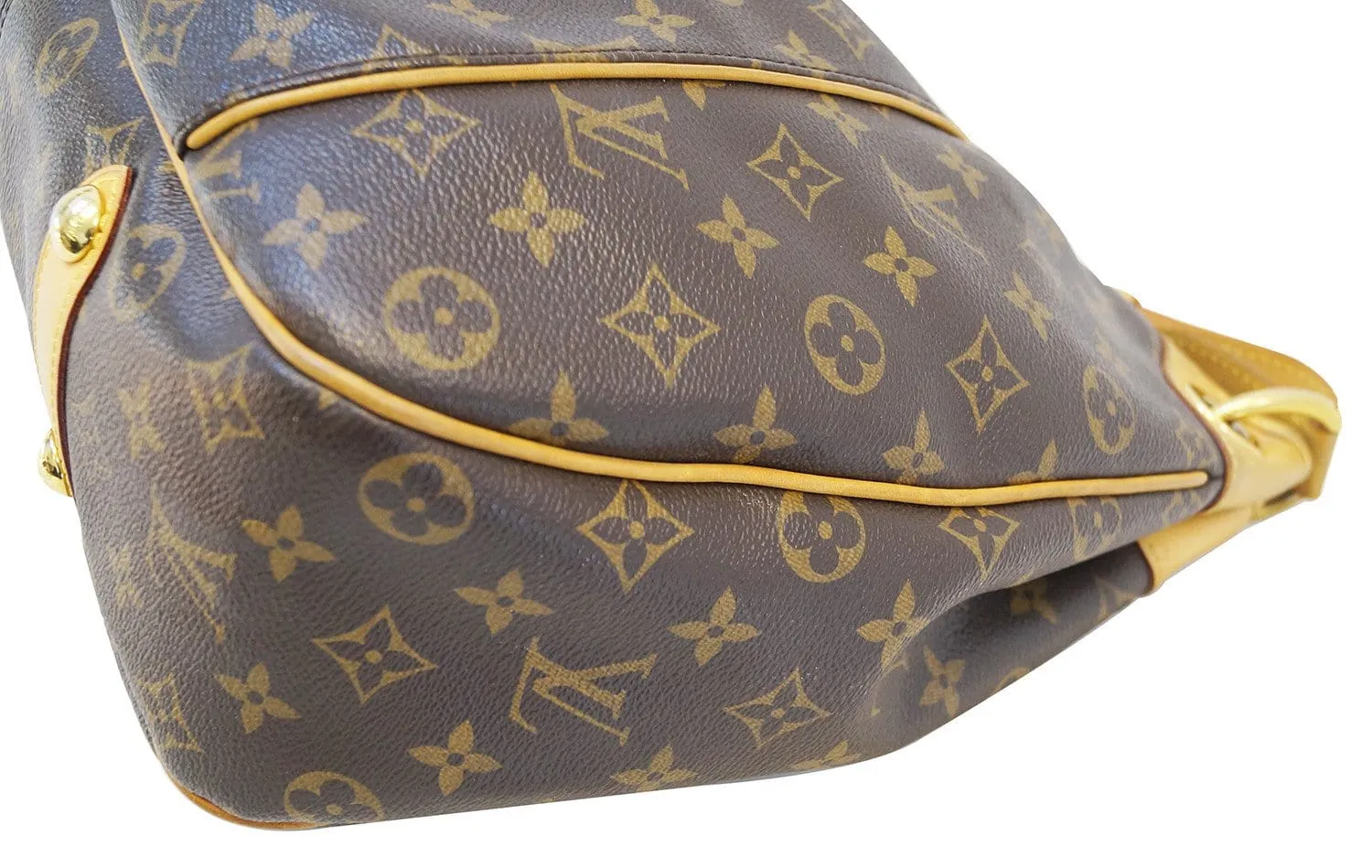LOUIS VUITTON Monogram Galliera PM Brown Shoulder Handbag
