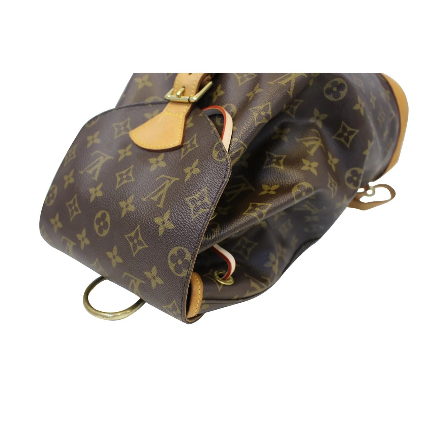 LOUIS VUITTON Montsouris GM Monogram Canvas Backpack Bag Brown