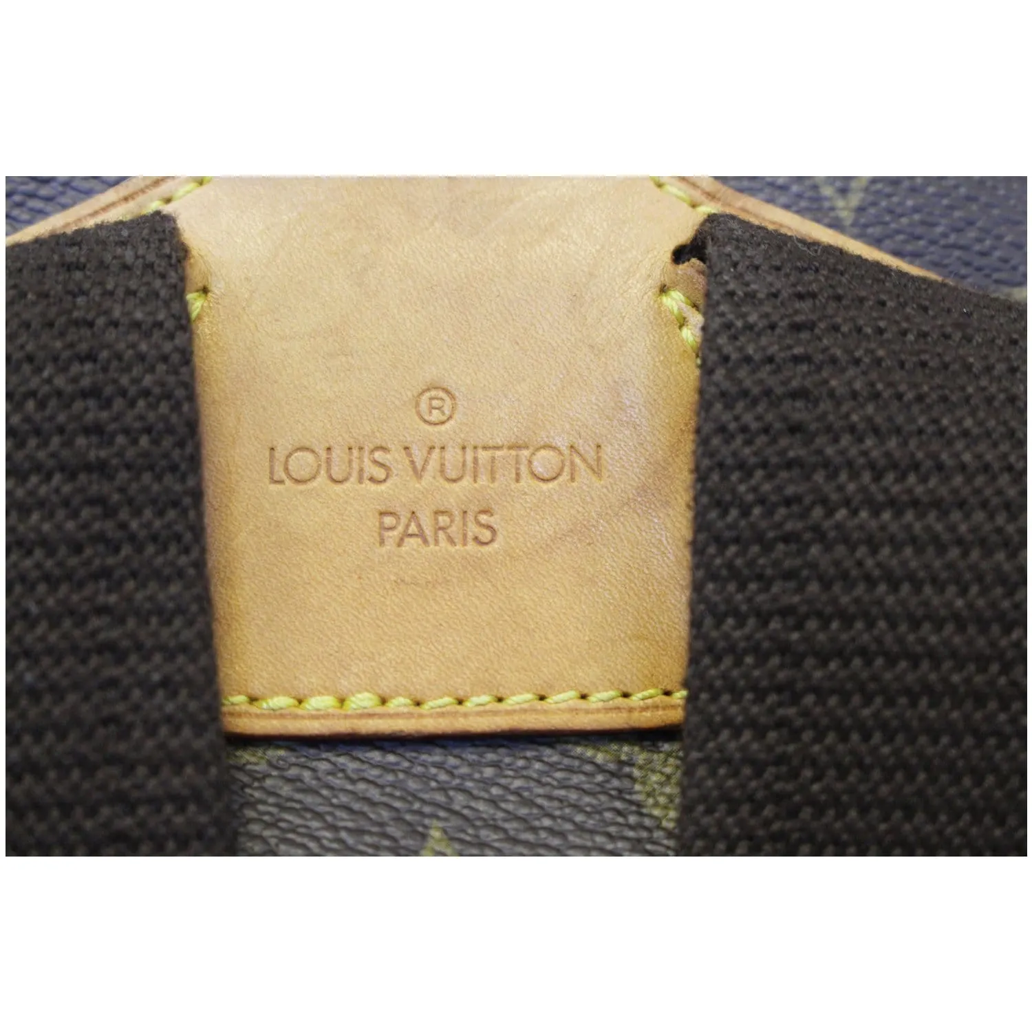 LOUIS VUITTON Montsouris GM Monogram Canvas Backpack Bag Brown