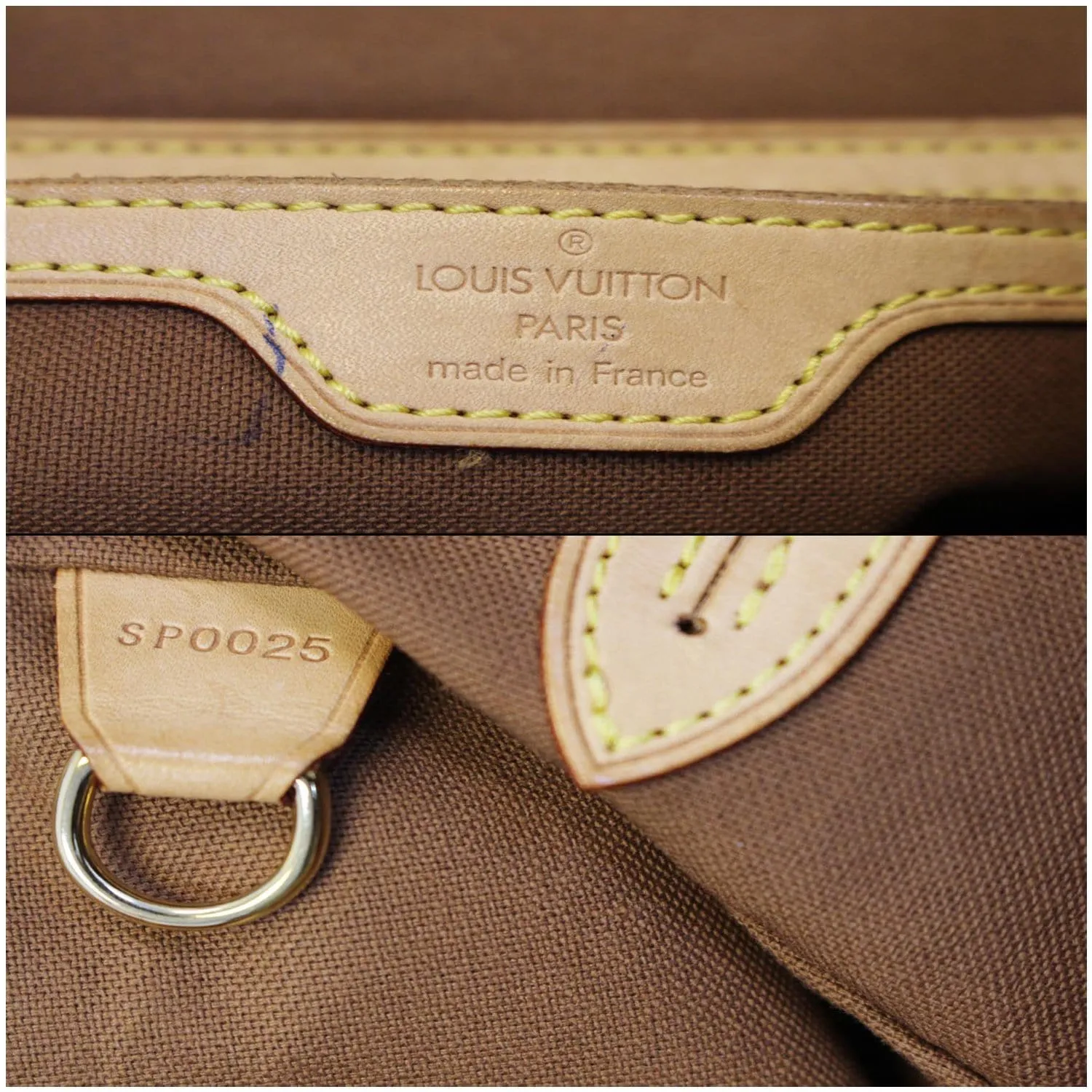 LOUIS VUITTON Montsouris GM Monogram Canvas Backpack Bag Brown