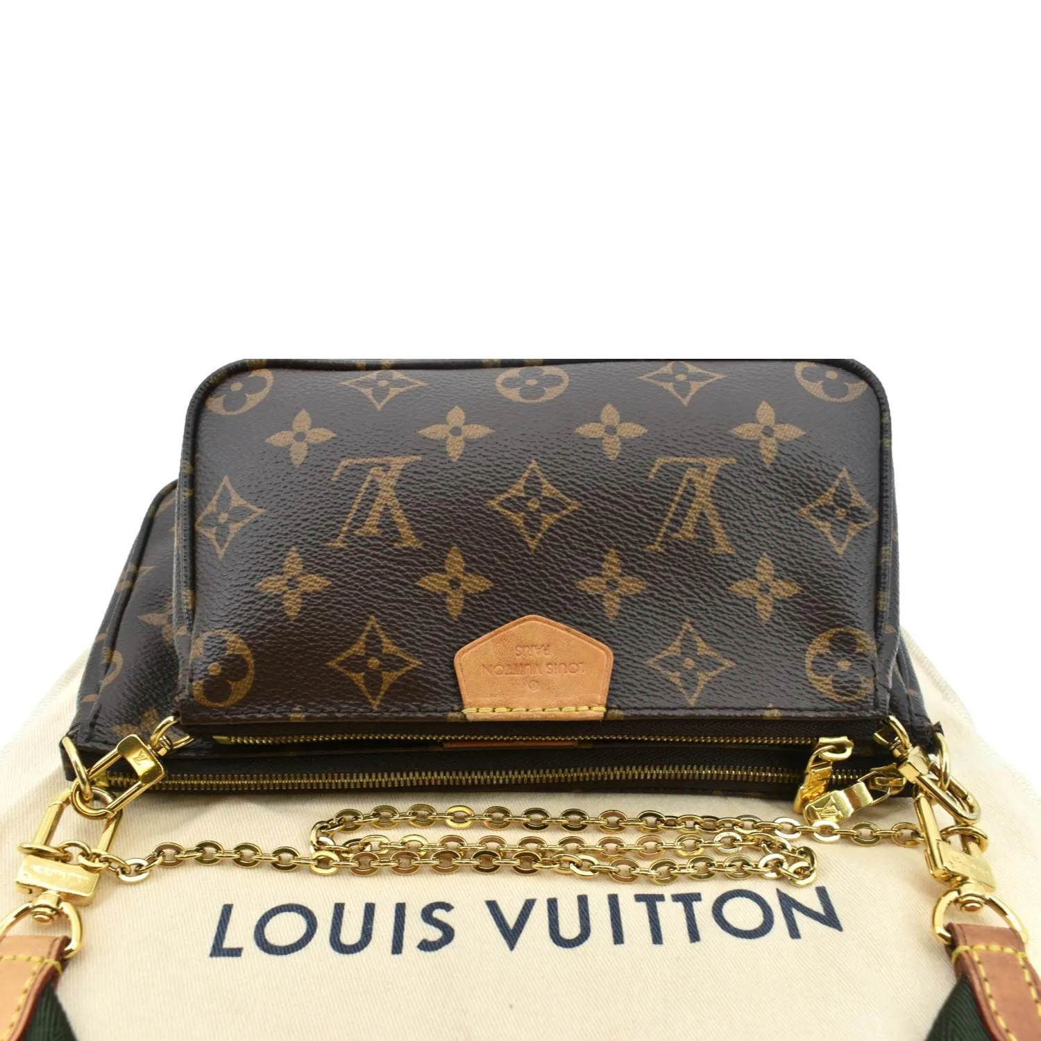 LOUIS VUITTON  Multi Pochette Accessoires Monogram Canvas Shoulder Bag - sold