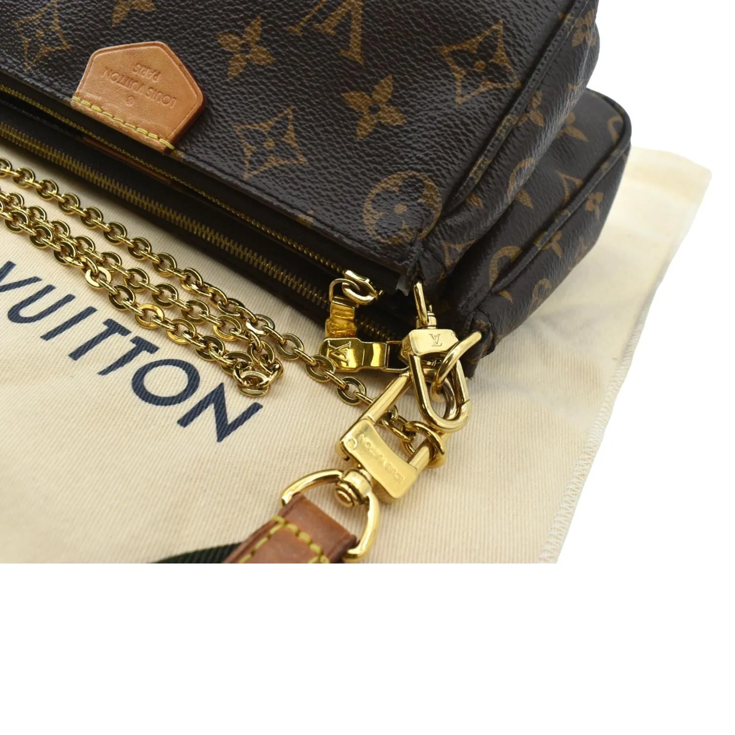 LOUIS VUITTON  Multi Pochette Accessoires Monogram Canvas Shoulder Bag - sold
