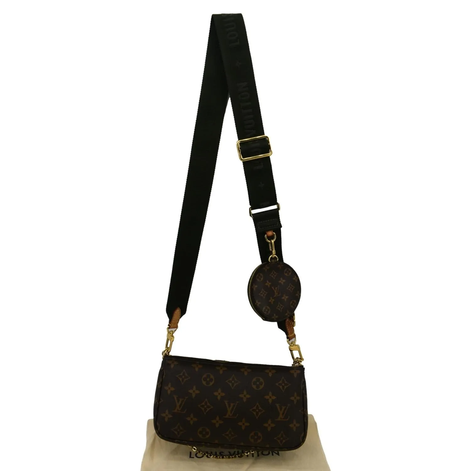 LOUIS VUITTON  Multi Pochette Accessoires Monogram Canvas Shoulder Bag - sold