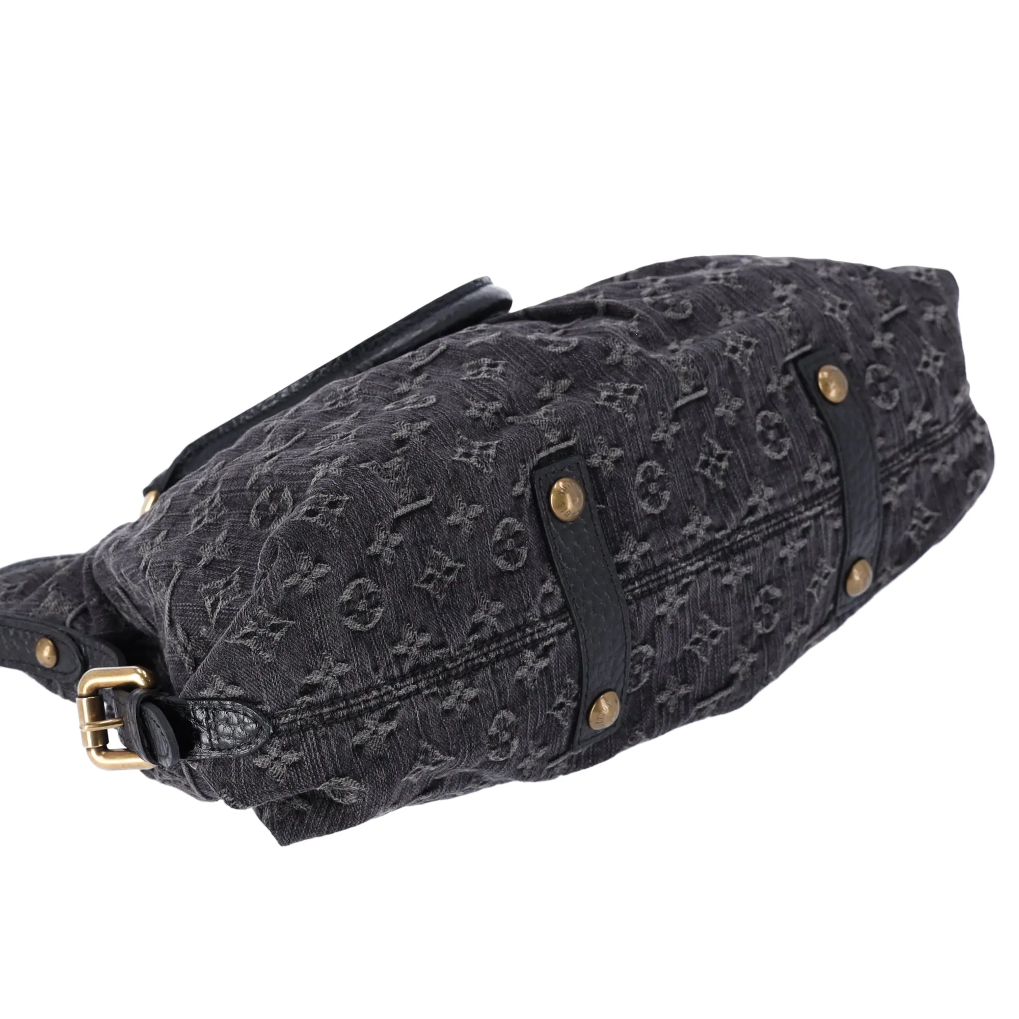 Louis Vuitton Neo Cabby MM Monogram Denim Handbag M95351 Noir Black