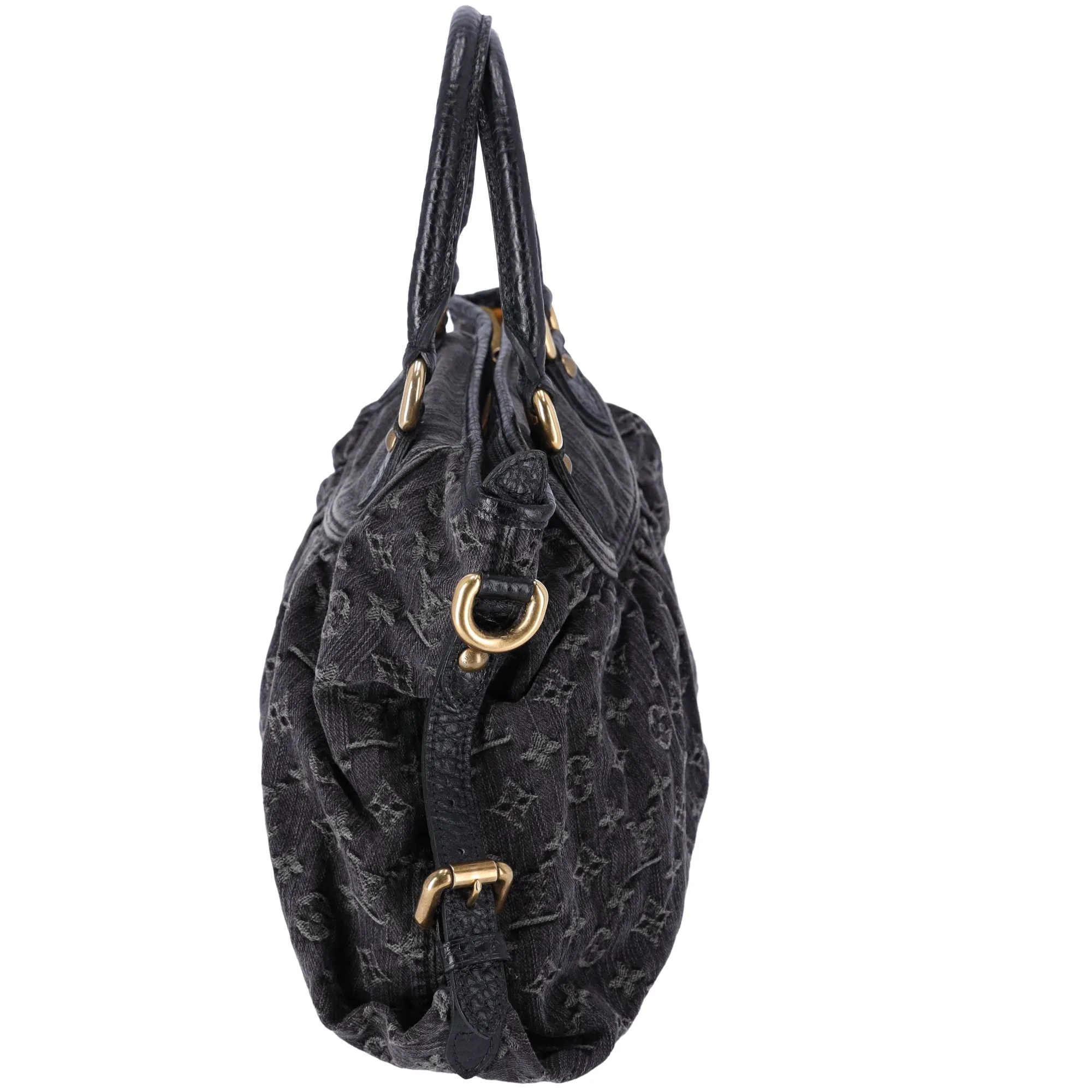 Louis Vuitton Neo Cabby MM Monogram Denim Handbag M95351 Noir Black
