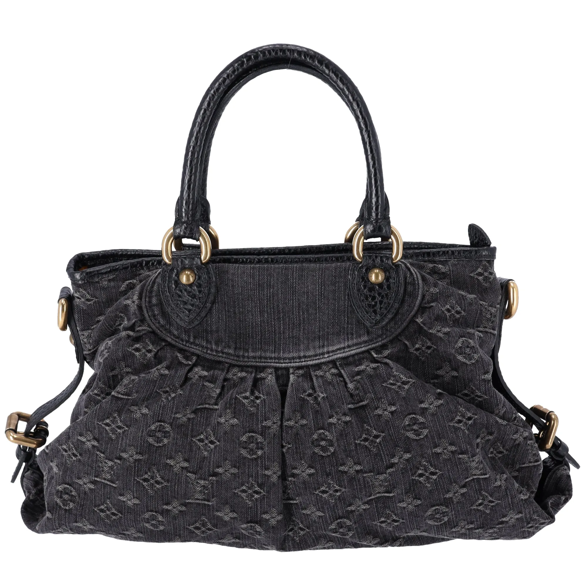 Louis Vuitton Neo Cabby MM Monogram Denim Handbag M95351 Noir Black