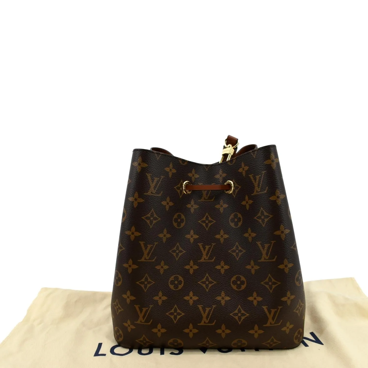 LOUIS VUITTON NeoNoe Monogram Canvas Crossbody Bag Caramel