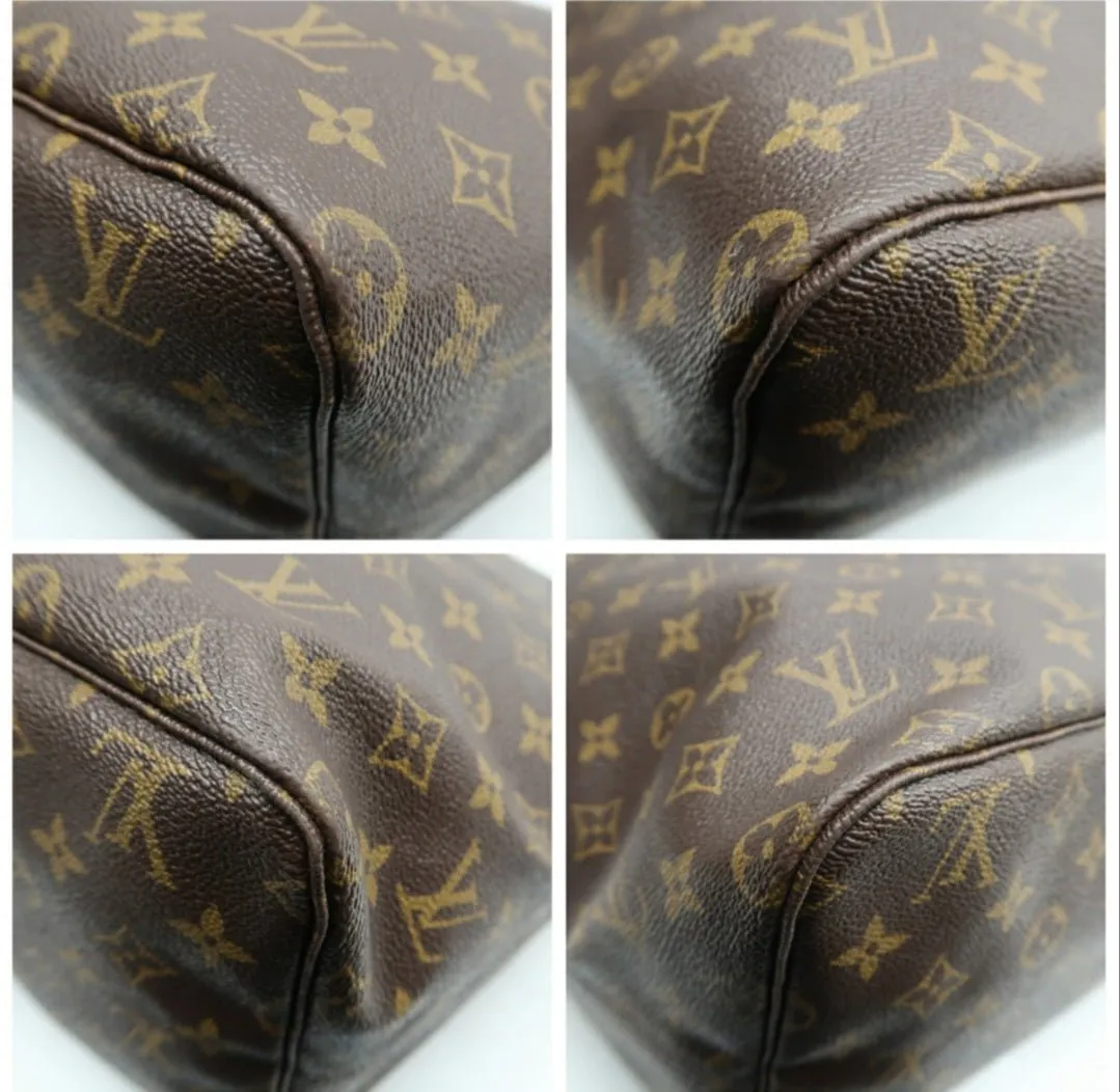 Louis Vuitton Neverfull GM Brown & Fuchsia Canvas Tote Bag