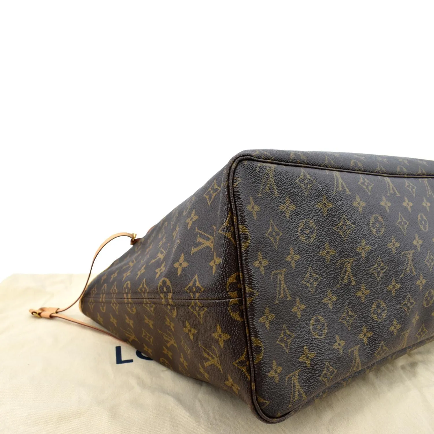 LOUIS VUITTON Neverfull GM Monogram Canvas Tote Bag Brown