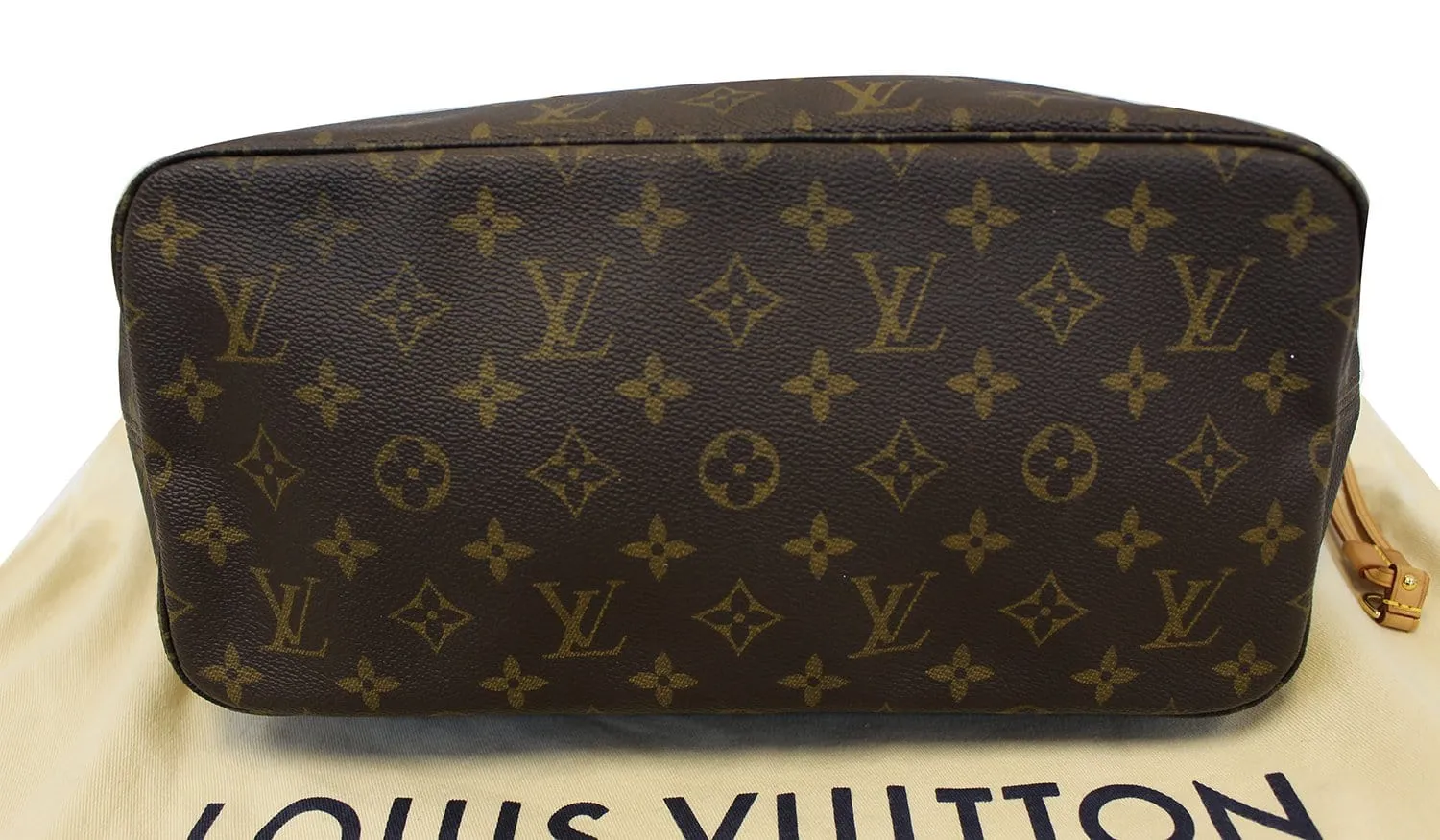LOUIS VUITTON Neverfull MM Monogram Canvas Brown Tote Bag