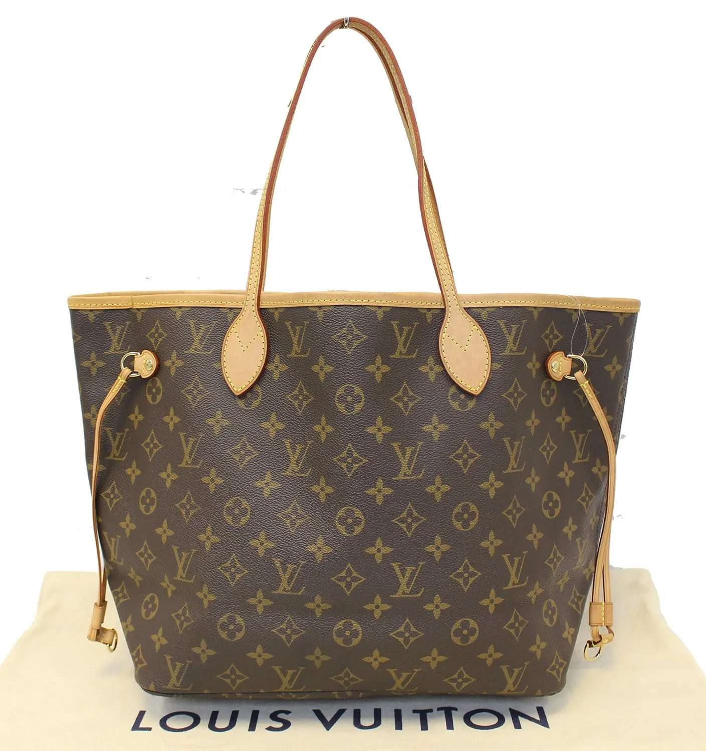 LOUIS VUITTON Neverfull MM Monogram Canvas Brown Tote Bag