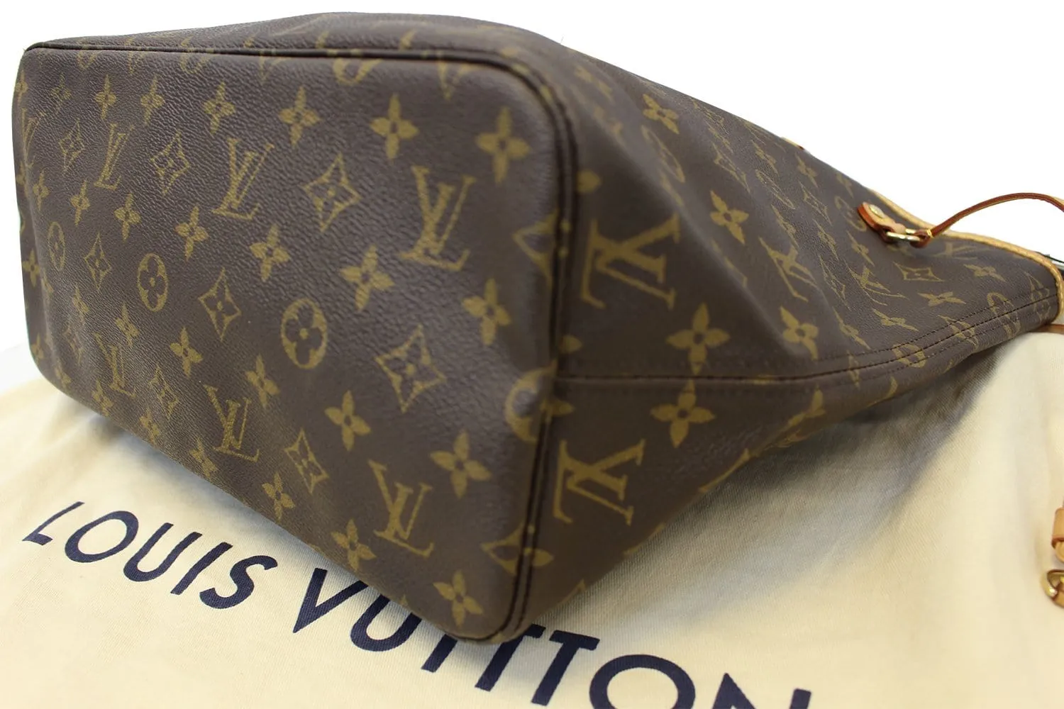 LOUIS VUITTON Neverfull MM Monogram Canvas Brown Tote Bag