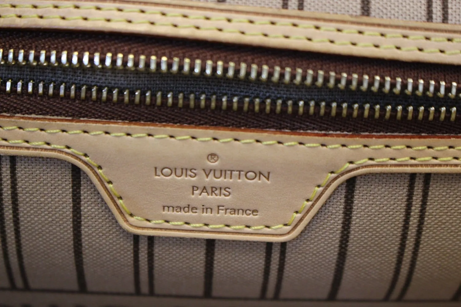 LOUIS VUITTON Neverfull MM Monogram Canvas Tote Bag Brown w/Pouch