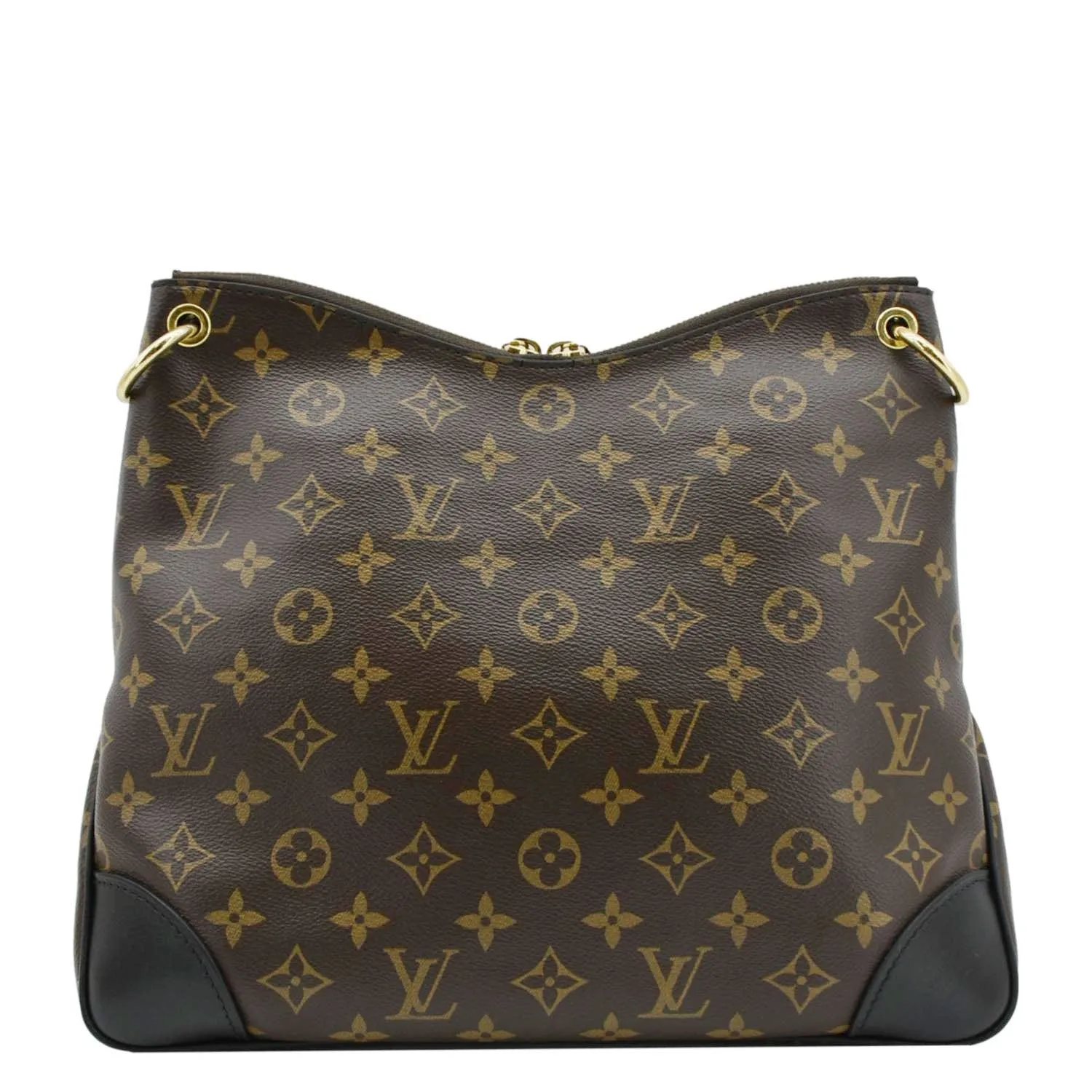 LOUIS VUITTON Odeon MM Monogram Canvas Shoulder Bag Brown