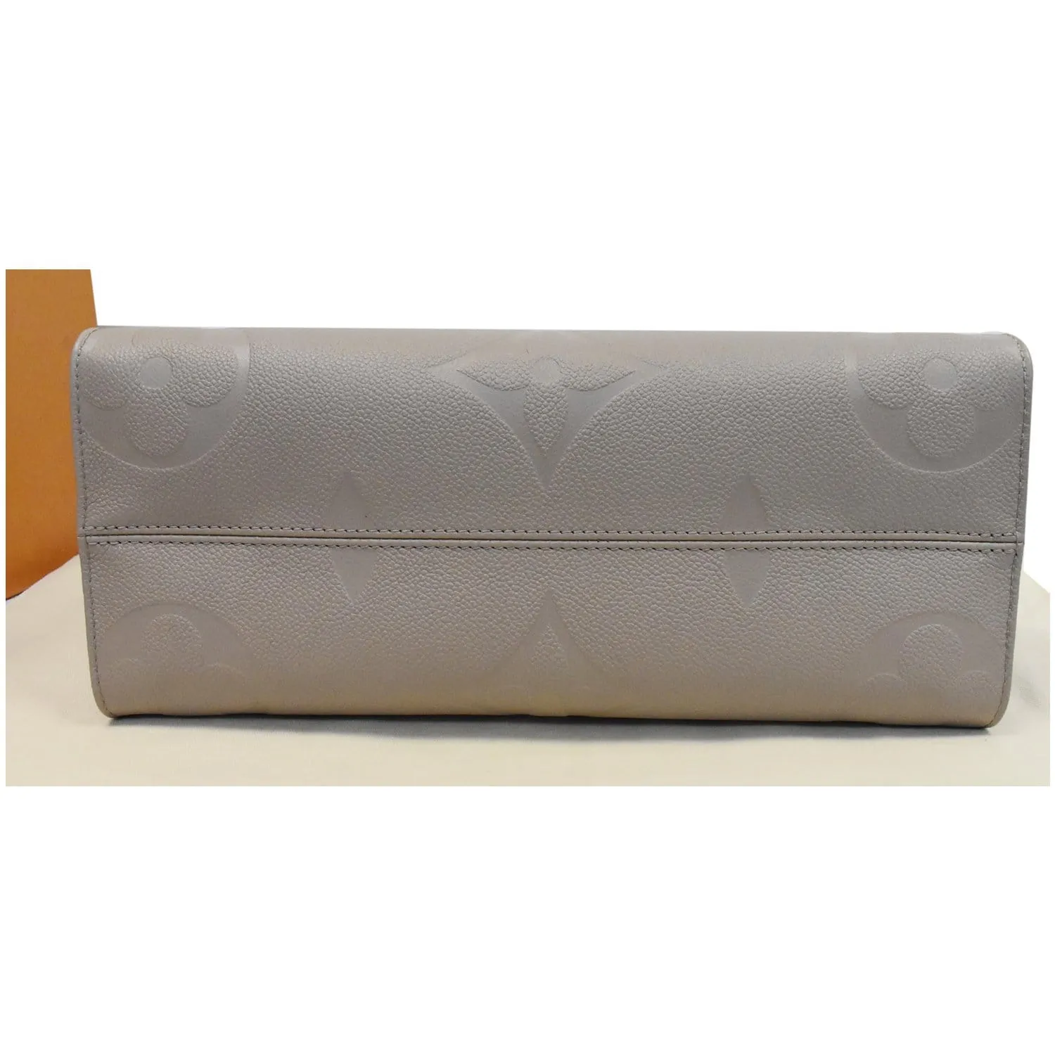 LOUIS VUITTON Onthego MM Monogram Empreinte Shoulder Bag Tourterelle